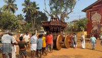Ratha Puja and Ratha being taken out of the Museum (SPVS) to the Ratha Gadde